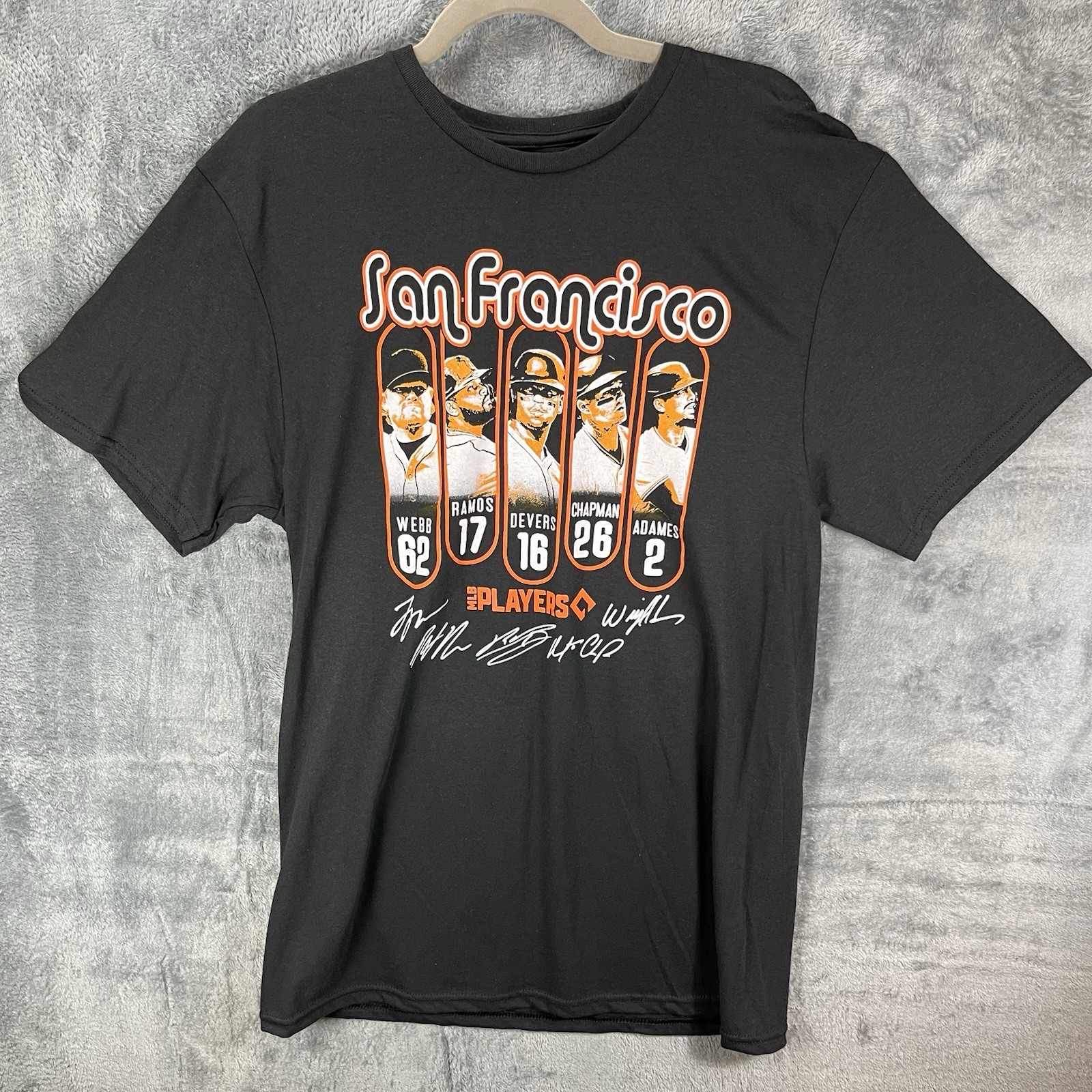 San Francisco Giants MLB Players T-Shirt Men’s Medium Black Graphic Baseball Tee