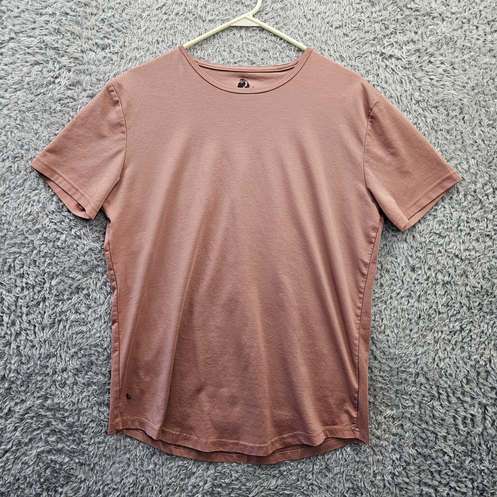 DAVID OUTWEAR T Shirt Undershirt Curve Hem Pink XL Fits Snug Like L Workout