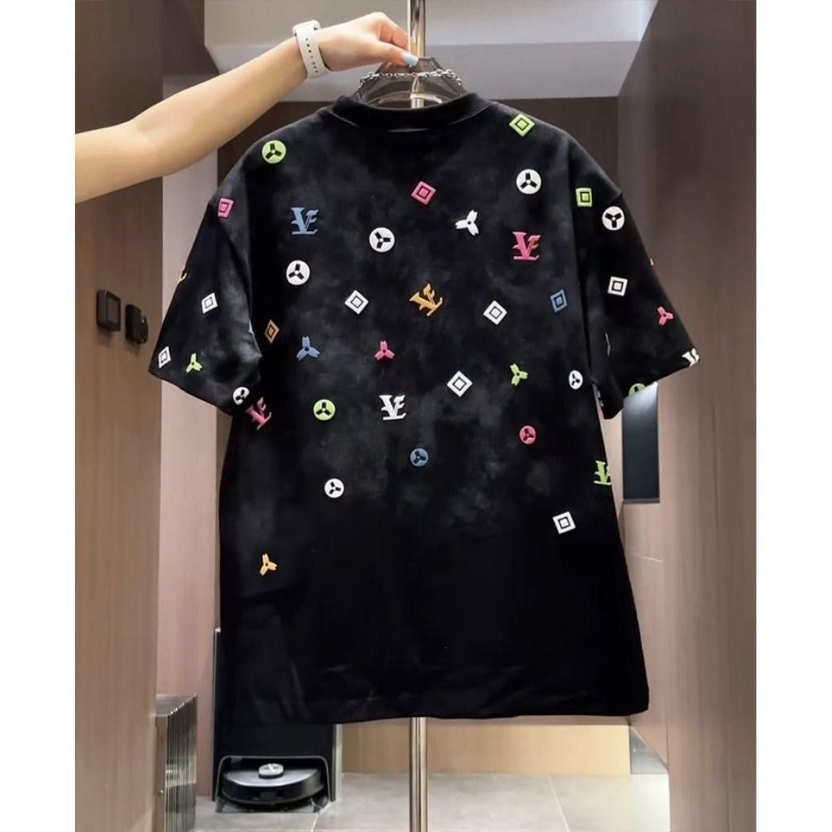 Men’s Trendy Tie-Dye Short Sleeve T-Shirt Summer Casual Slim Fit Crew Neck Top