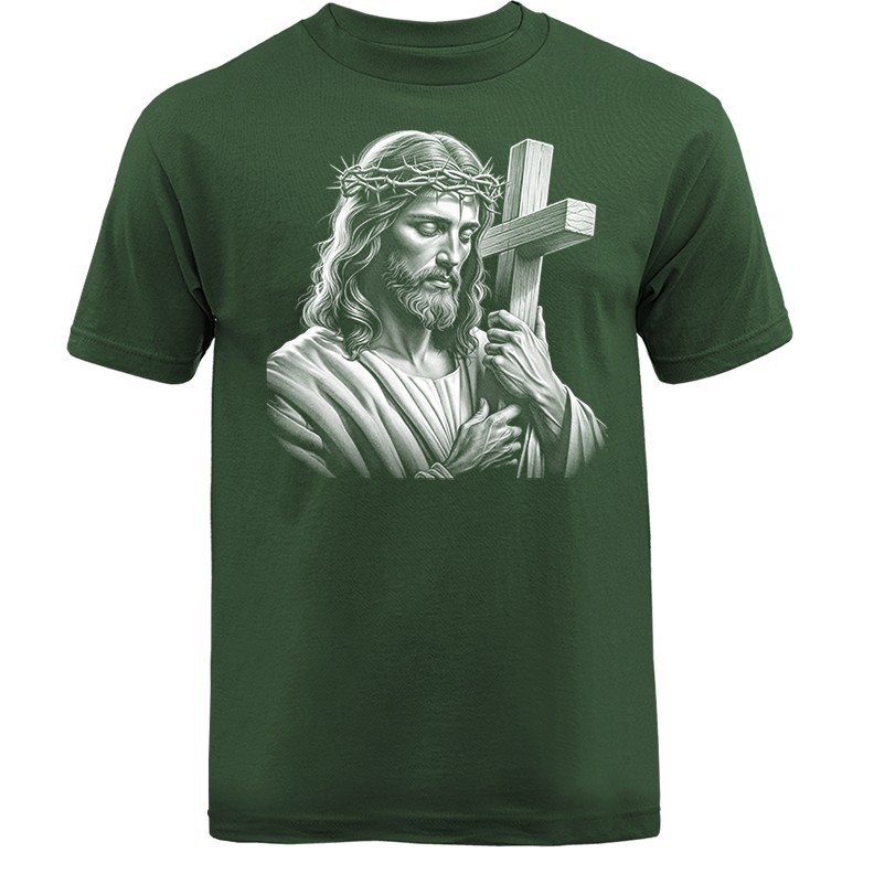 Jesus Carrying Cross Religious T-shirt