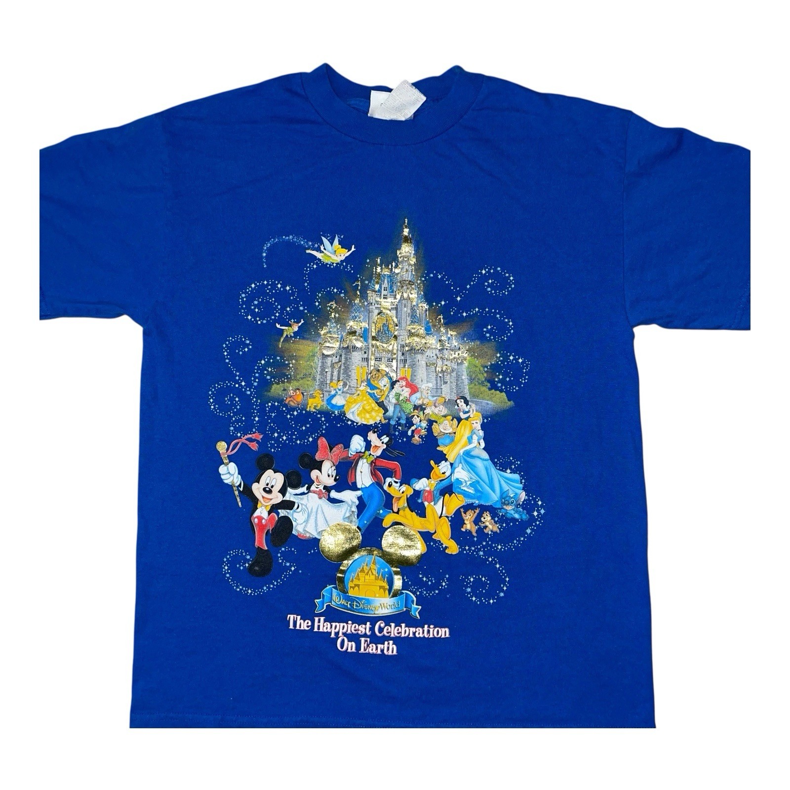 Vintage Disney World The Happiest Celebration On Earth Castle T Shirt 90s Size M