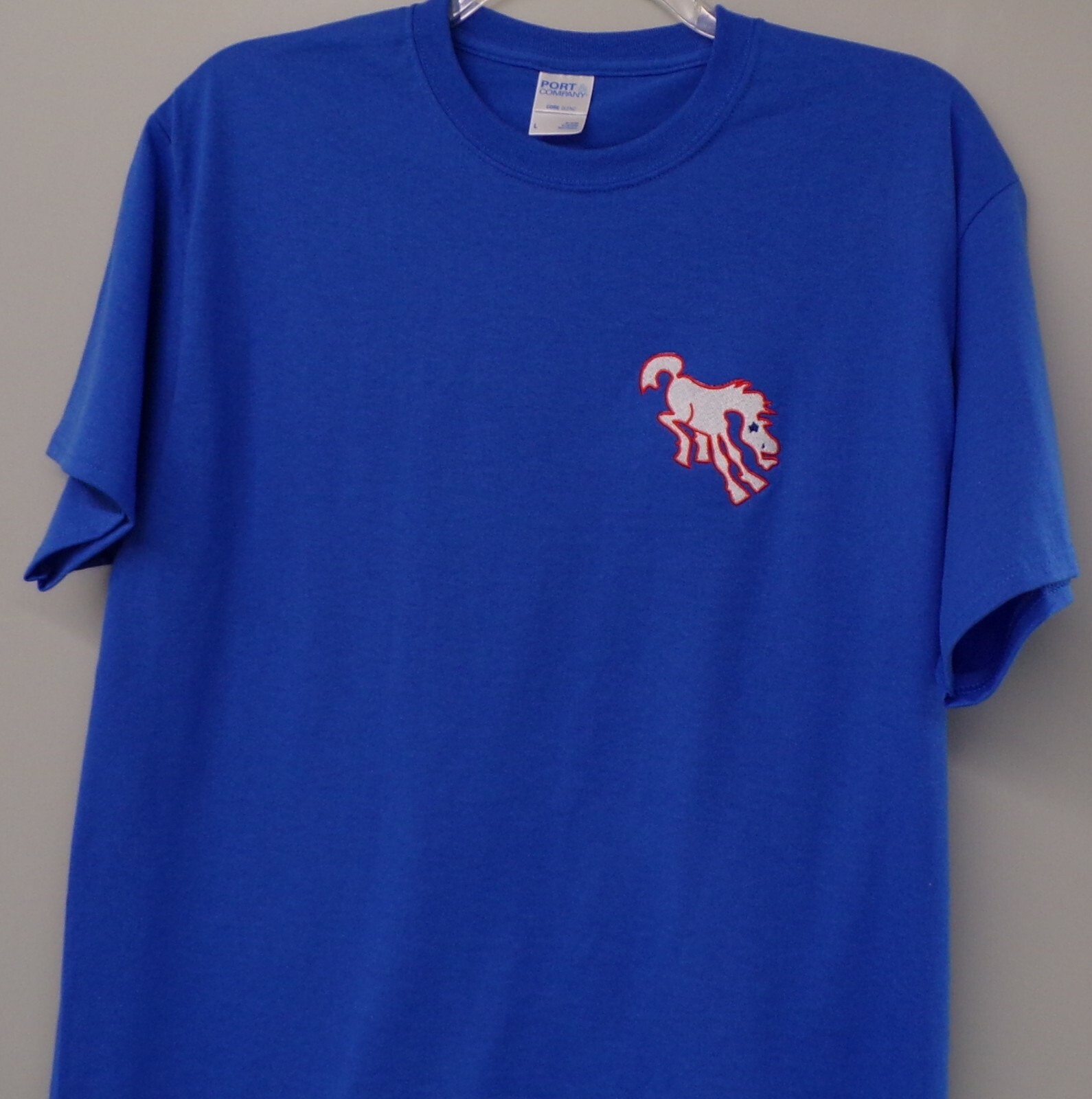 Denver Broncos 1966 Helmet Logo Embroidered T-Shirt S-6XL, LT-4XLT New