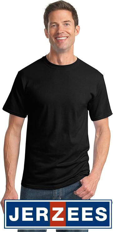 Jerzees Adult DRI-POWER ACTIVE Black T-Shirts – 2 pack – FREE SHIPPING