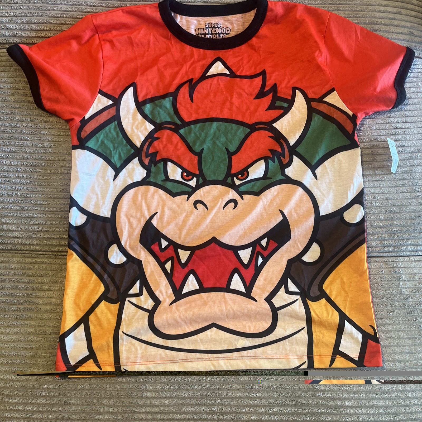 Super Nintendo World Bowser Shirt Size Large Universal Studios Hollywood New