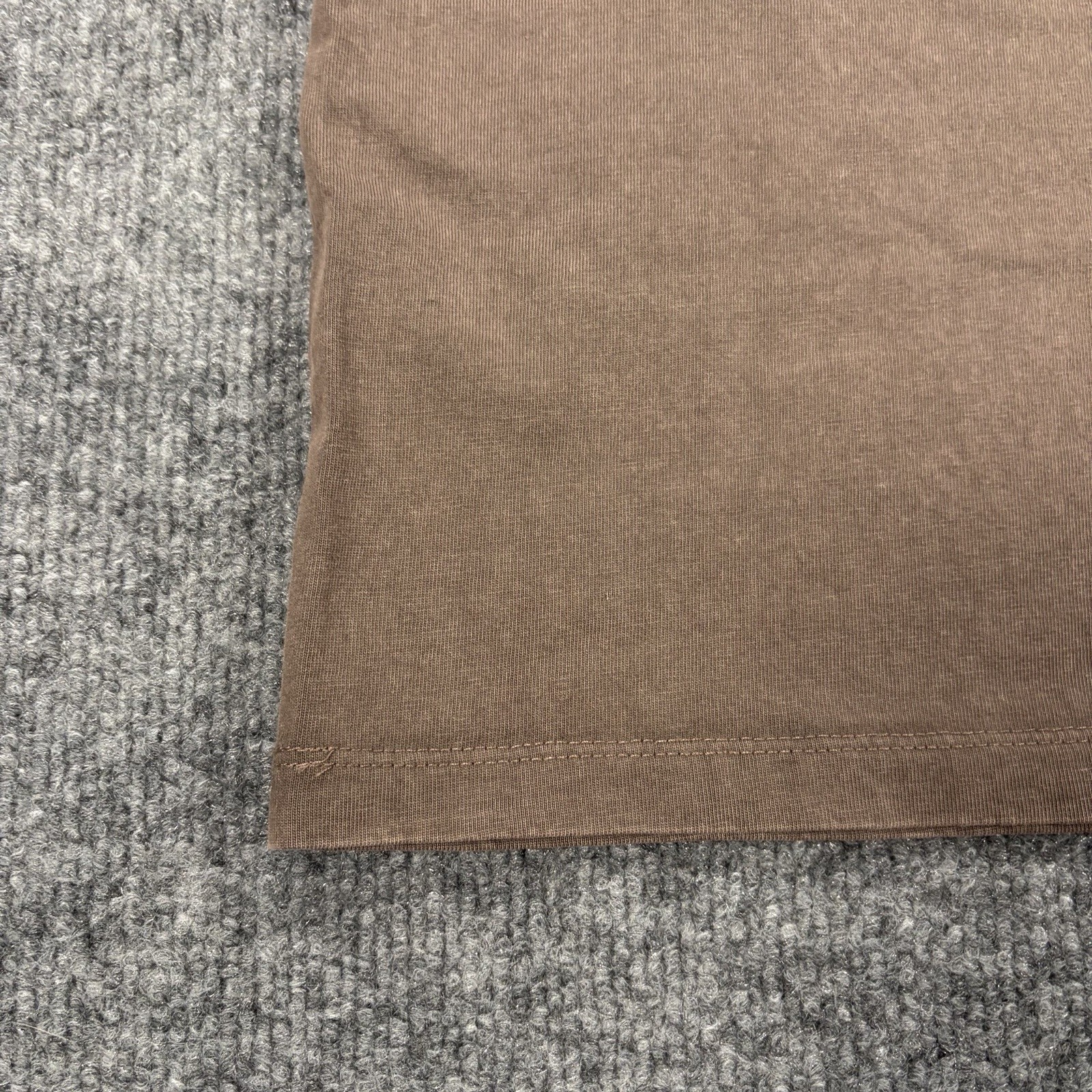 NWT Reserved Supply Mens M Taupe Chocolate Brown Heavyweight Oversized Fit Tee