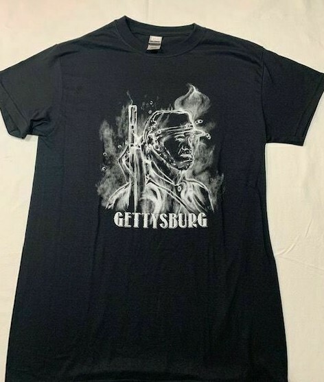 GETTYSBURG GHOSTLY SOLDIER SILHOUETTE T-SHIRT NEW