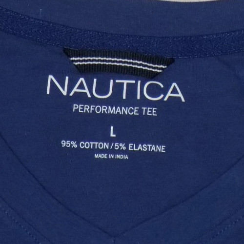 Nautica Men’s Active Stretch Performance V-Neck T-Shirts Undrcurent L New