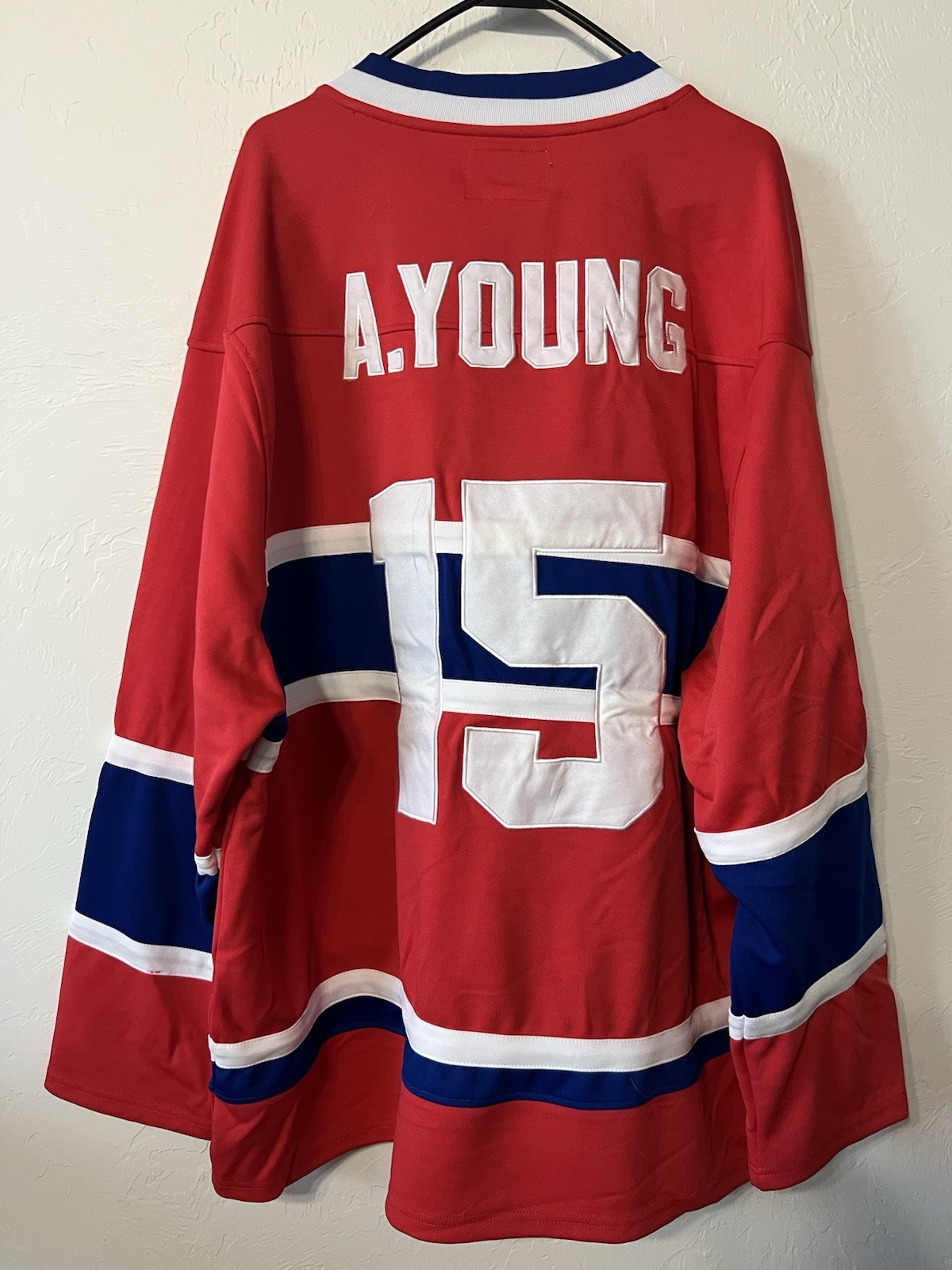 AC/DC Rock Or Bust World Tour Jersey XXL 2015 Liquid Blue Montreal Canadiens COA