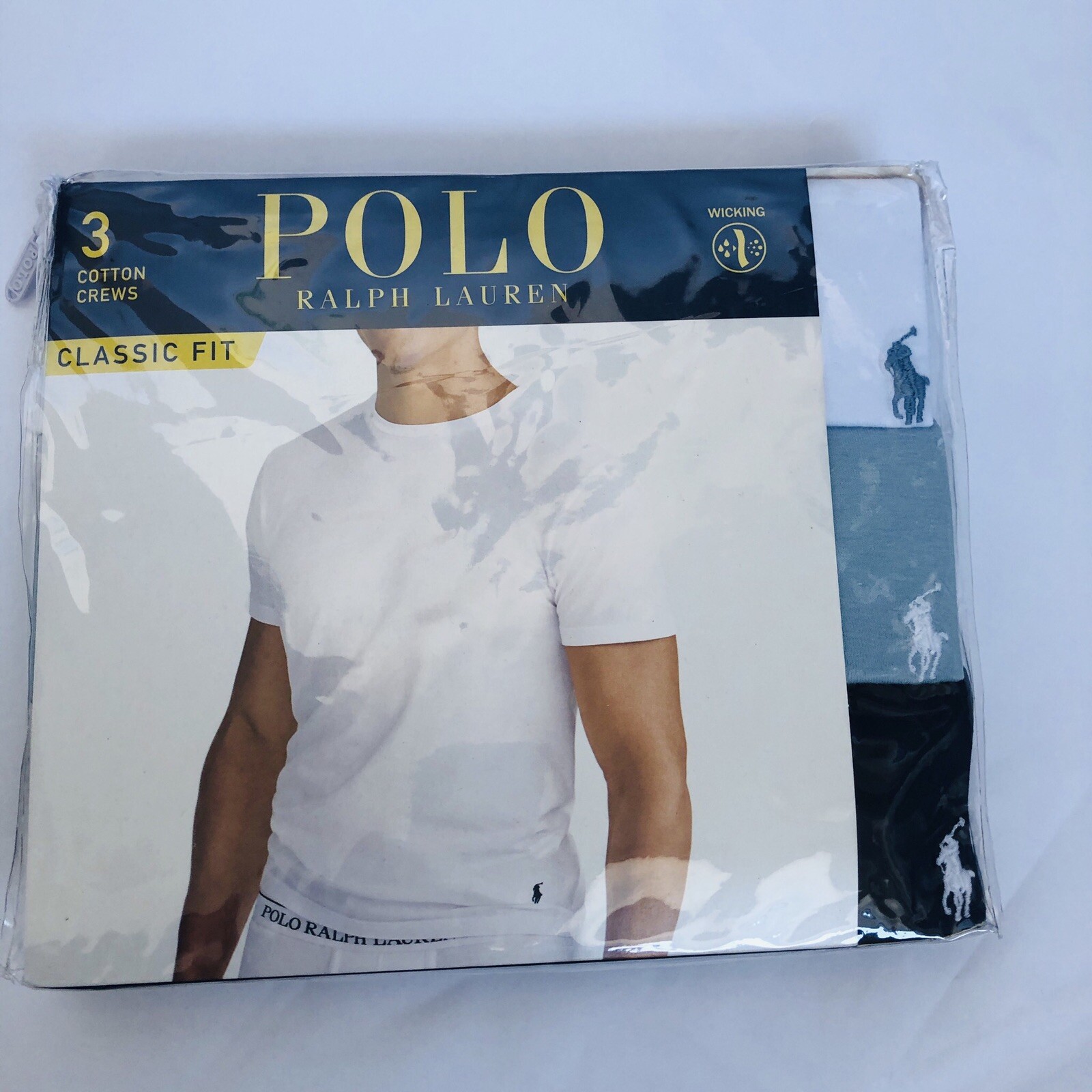 Polo Ralph Lauren Classic Fit Mens T-shirts Size M Wicking 3x Count