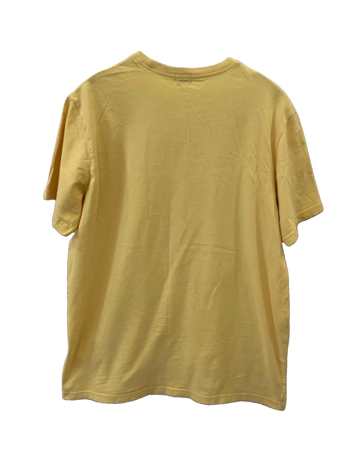 Paul Smith Jeans T-Shirt Mens L Light Yellow Multi-Color Stripe Graphic Logo#240