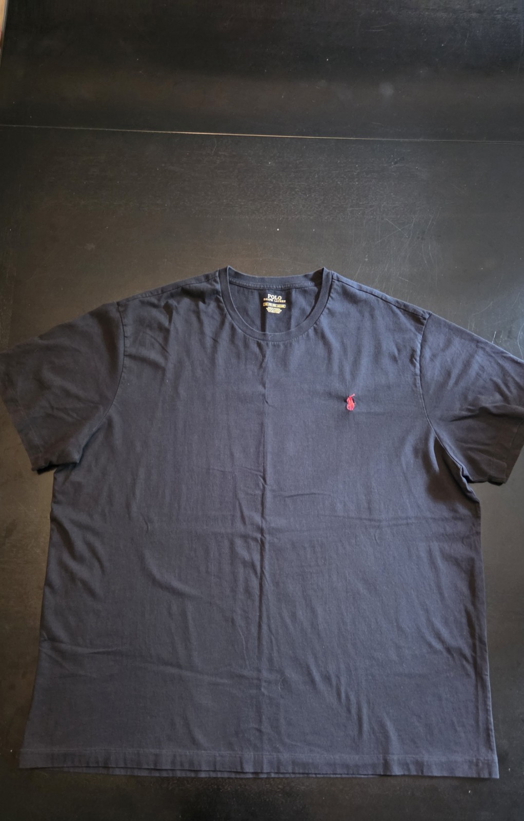 Polo Ralph Lauren Classic T-Shirt for Men, Big & Tall 2X Black With Red Man