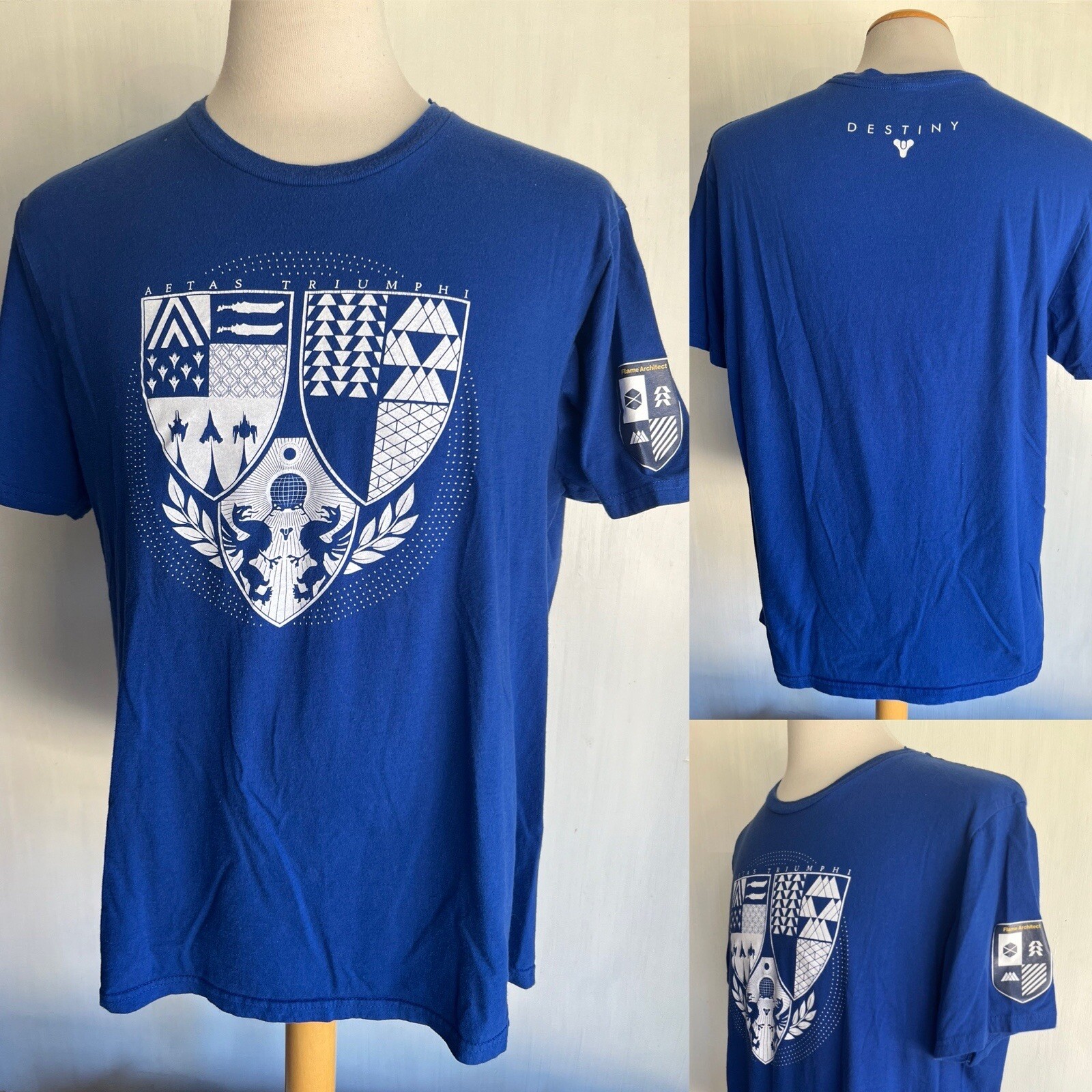 DESTINY (2014) Official Men’s Aetas Triumphi “Flame Architect” T-Shirt Size XL