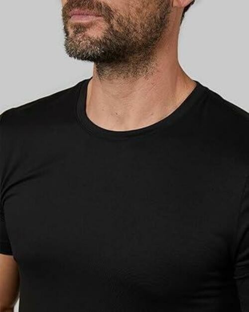 32 Degrees Men’s Crew Neck T-Shirt | Odor-Resistant | Quick-Drying, XL, Black