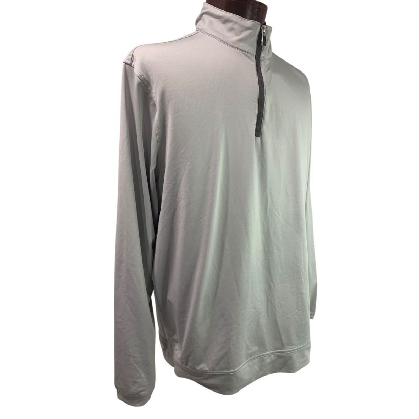 Large Pebble Beach Mens Golf Pullover Performance Gray Ryan Homes 1/4 Zip