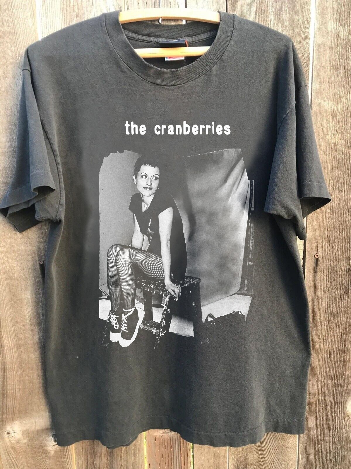 The Cranberries Vintage Rock Band Graphic T Shirt Charcoal S-5XL