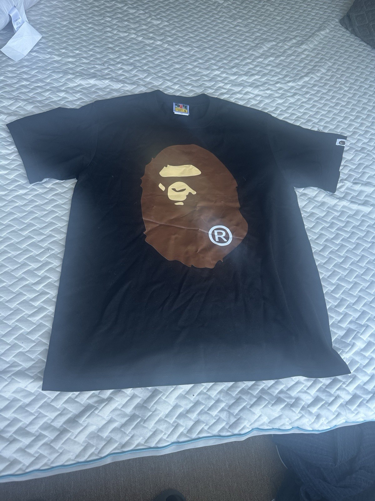 A Bathing Ape BAPE Big Ape Head Short Sleeve Crew Neck T-Shirt Black (Size S)
