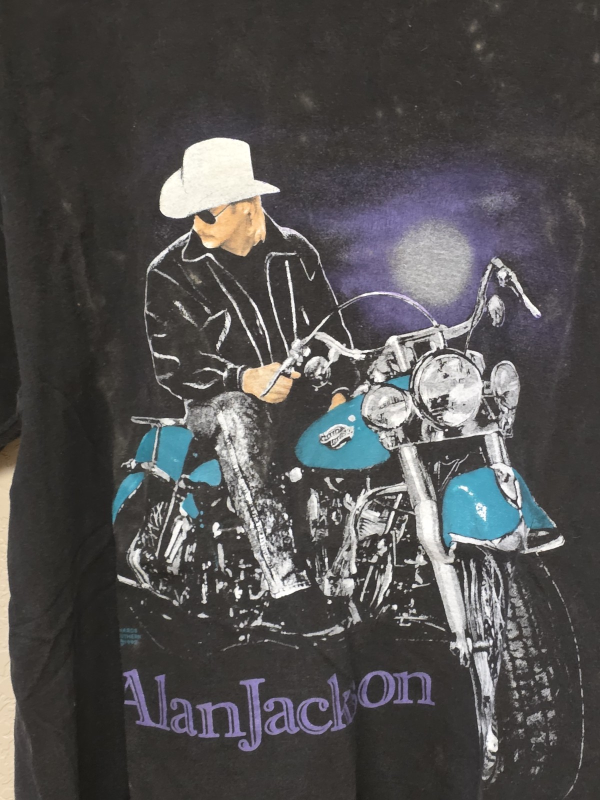 Vintage Alan Jackson On Tour Shirt 1992 “A Lot About Livin” Adult Large See Pics