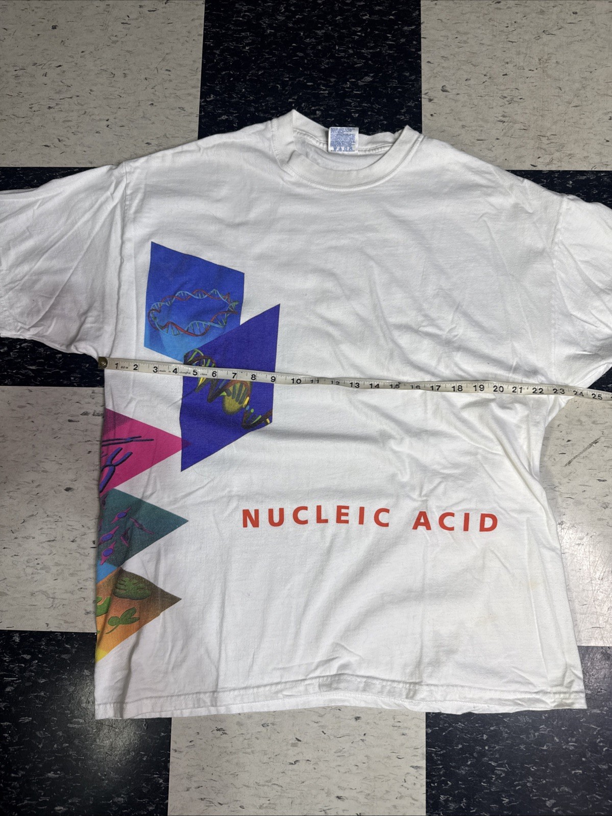 Vintage Sigma Nucleic Acid Purification Shirt Mens XL White Hanes DNA Tee 90s