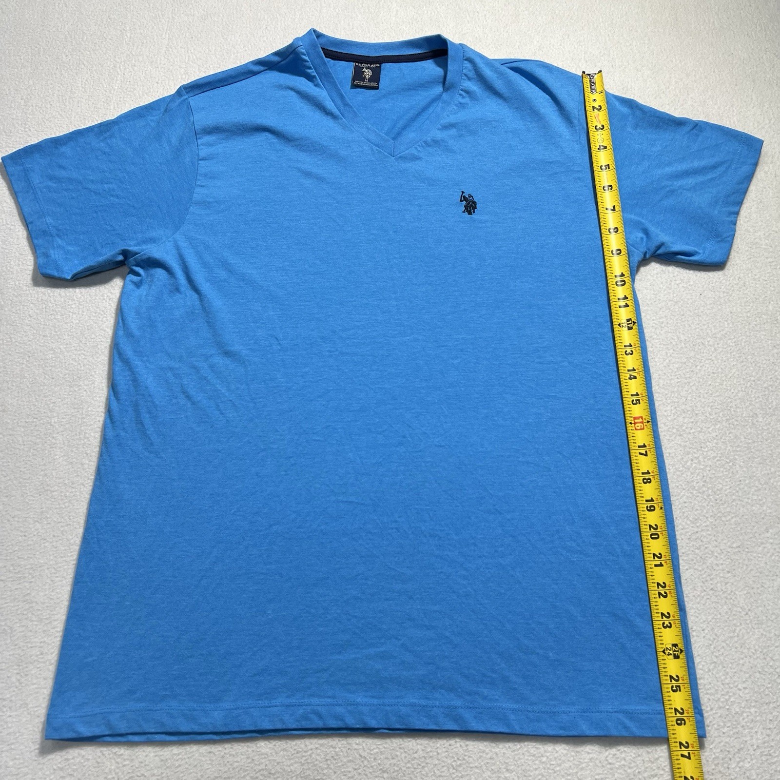 US Polo Assn. Short Sleeve T-Shirt Blue Men’s Size Medium 60% Cotton 40% Poly