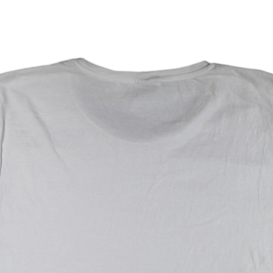 Slazenger Mens T-Shirt Size 4XL White Short Sleeve Round Neck 100% Cotton