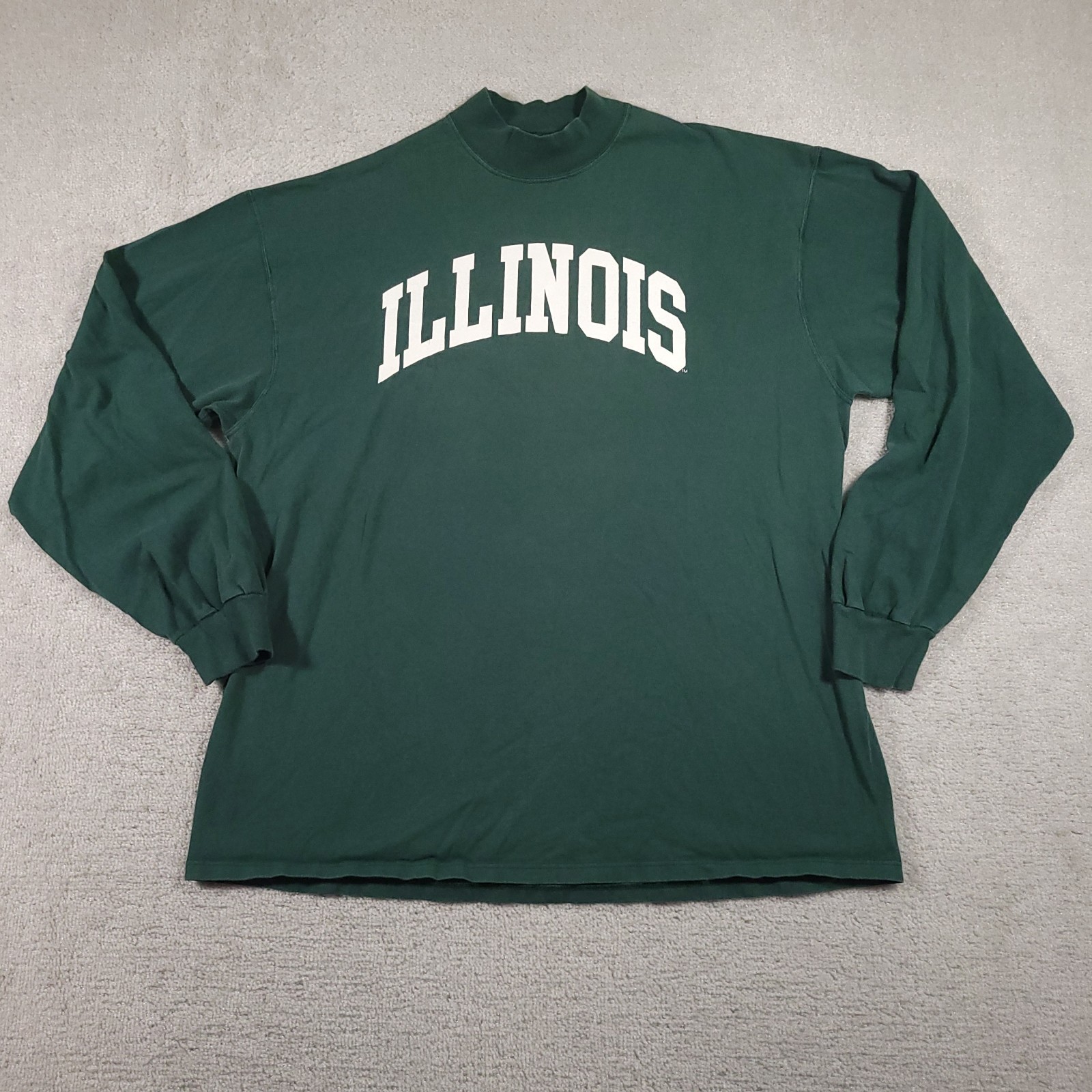 Vintage Soffe’s Choice Long Sleeve Shirt Mens 2XL Green Illinois Graphic Tee USA
