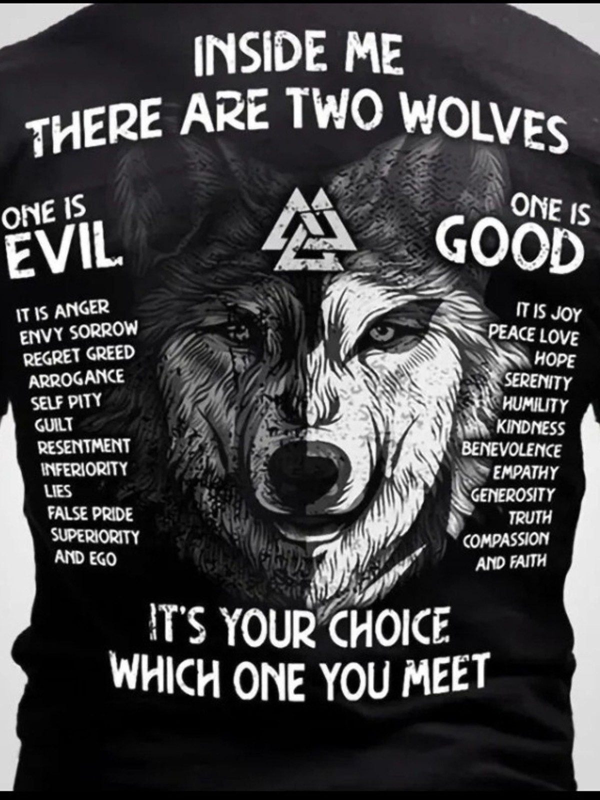 Men’S Plus Size Wolf Pattern T-Shirt- Regular Short Sleeve T-Shirt, Inspiratio