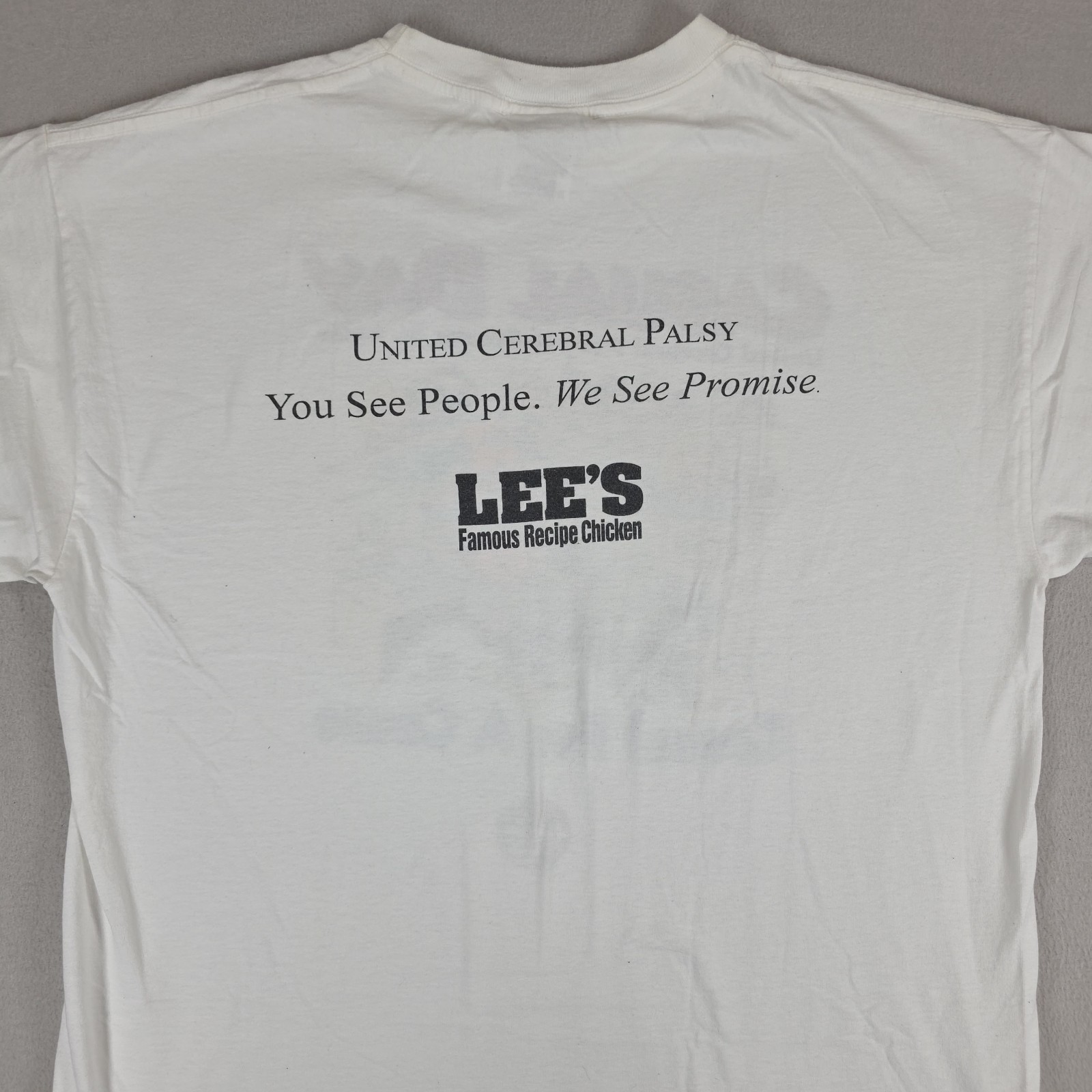 Vintage United Cerebral Palsy Casual Day Shirt Mens XL White St. Louis Cartoon