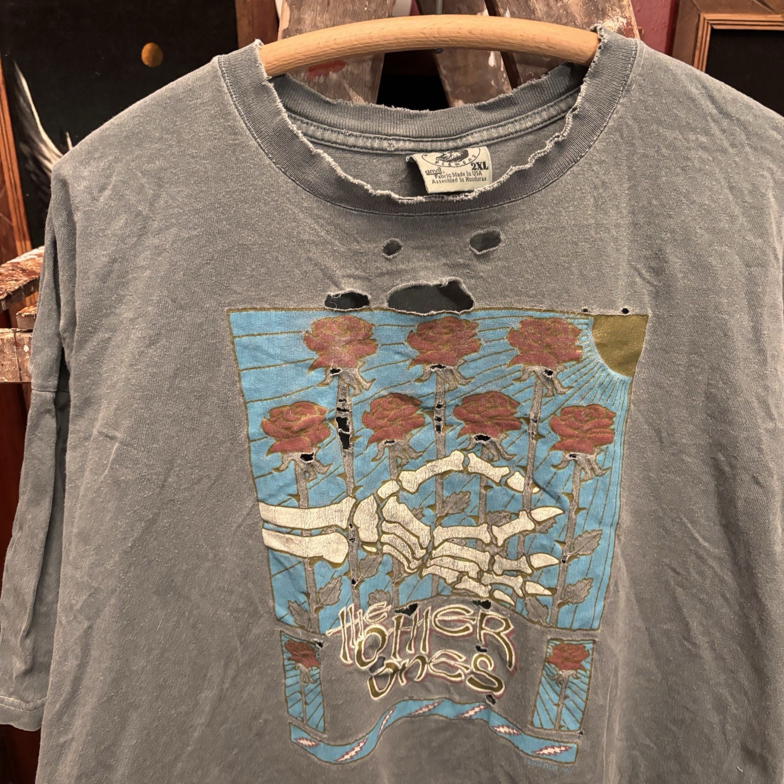 Vintage The Other Ones Grateful Dead Bob Weir 2002 Thrashed Tour T-Shirt XXL