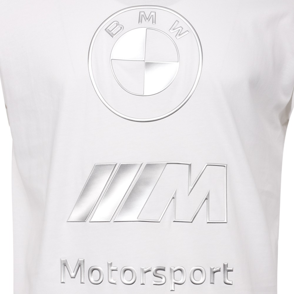 PUMA Bmw M Motorsport Stacked Lux Logo Crew Neck Short Sleeve T-Shirt Mens Size