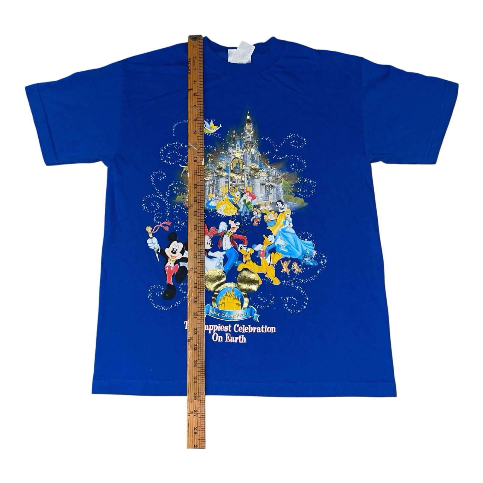 Vintage Disney World The Happiest Celebration On Earth Castle T Shirt 90s Size M