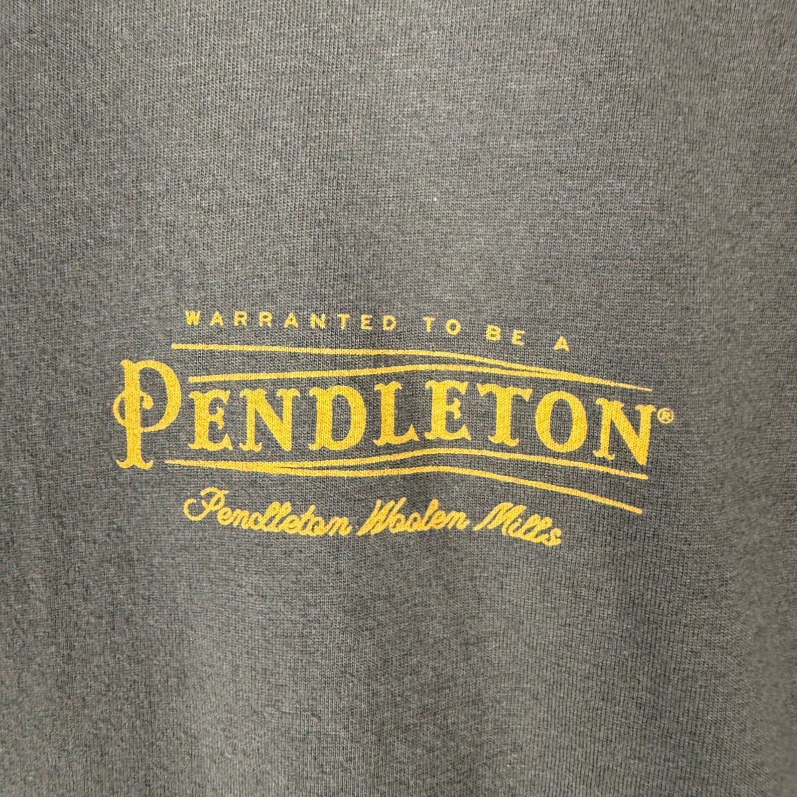 Pendleton Heritage Vintage Graphic T-Shirt Mens XL Charcoal Gray Portland Oregon