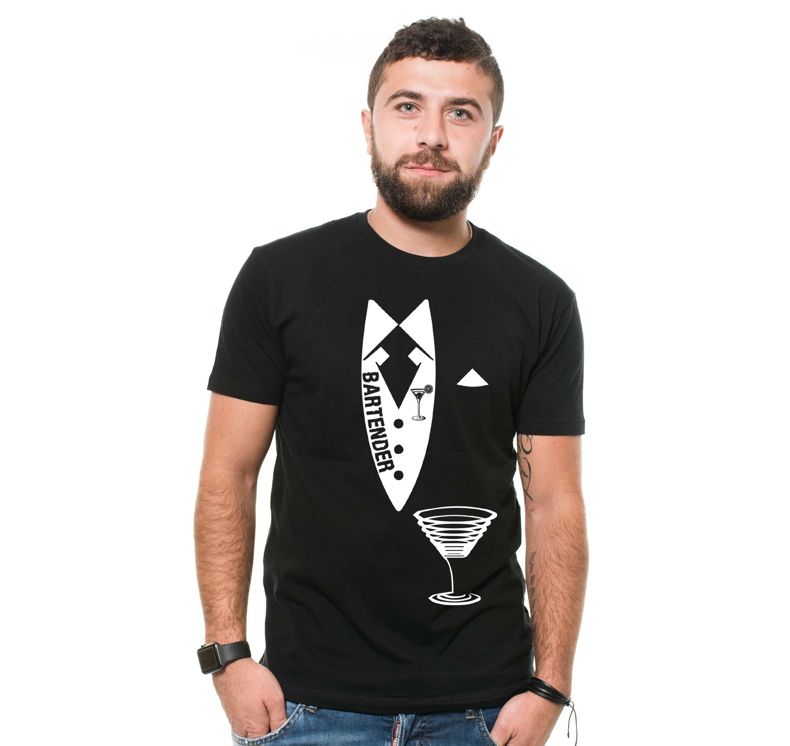 Mens Bartender shirt Bartender Texudo Shirt Bartender Funny Shirts Bartender Tee