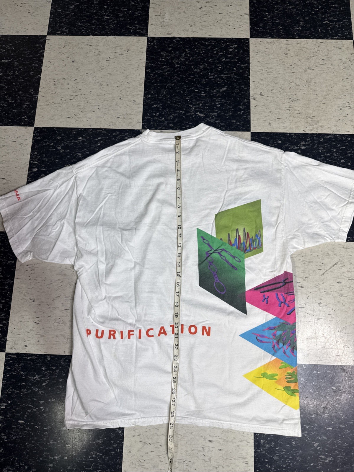 Vintage Sigma Nucleic Acid Purification Shirt Mens XL White Hanes DNA Tee 90s
