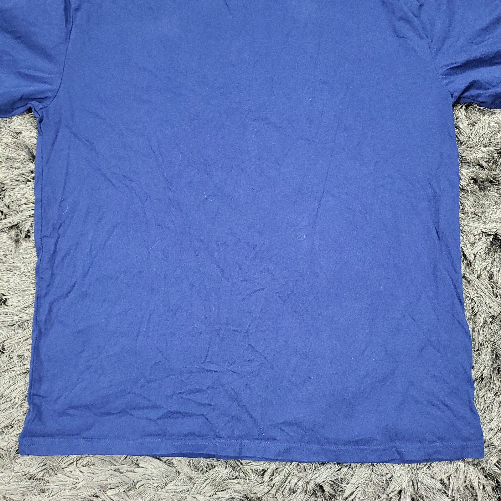 Hurley Shirt Mens Large Blue Tropical Logo Graphic Tee Tagless Crewneck Surf