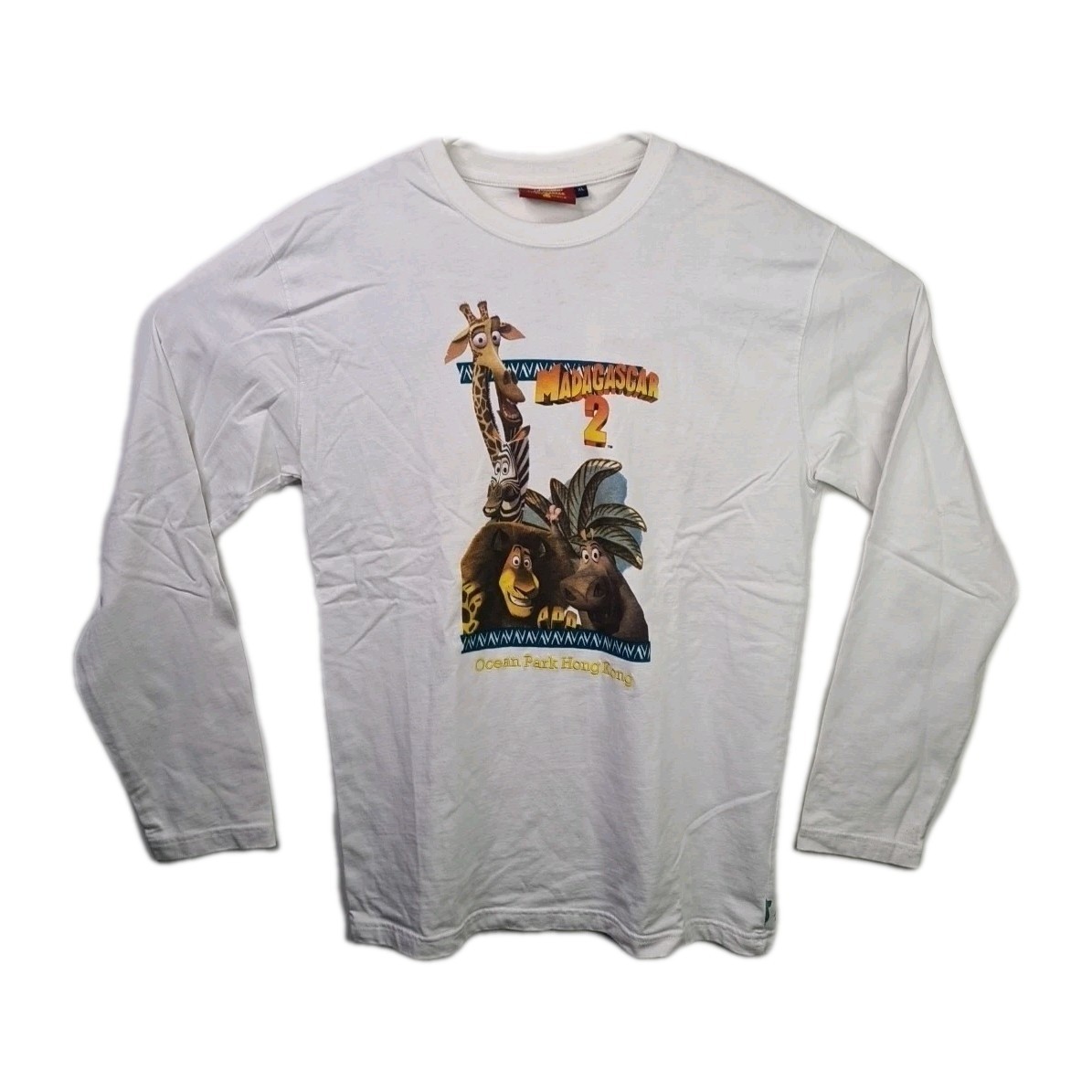 Dreamworks Men’s Classic Madagascar 2 Ocean Park Hong Kong Cotton White Sz XL