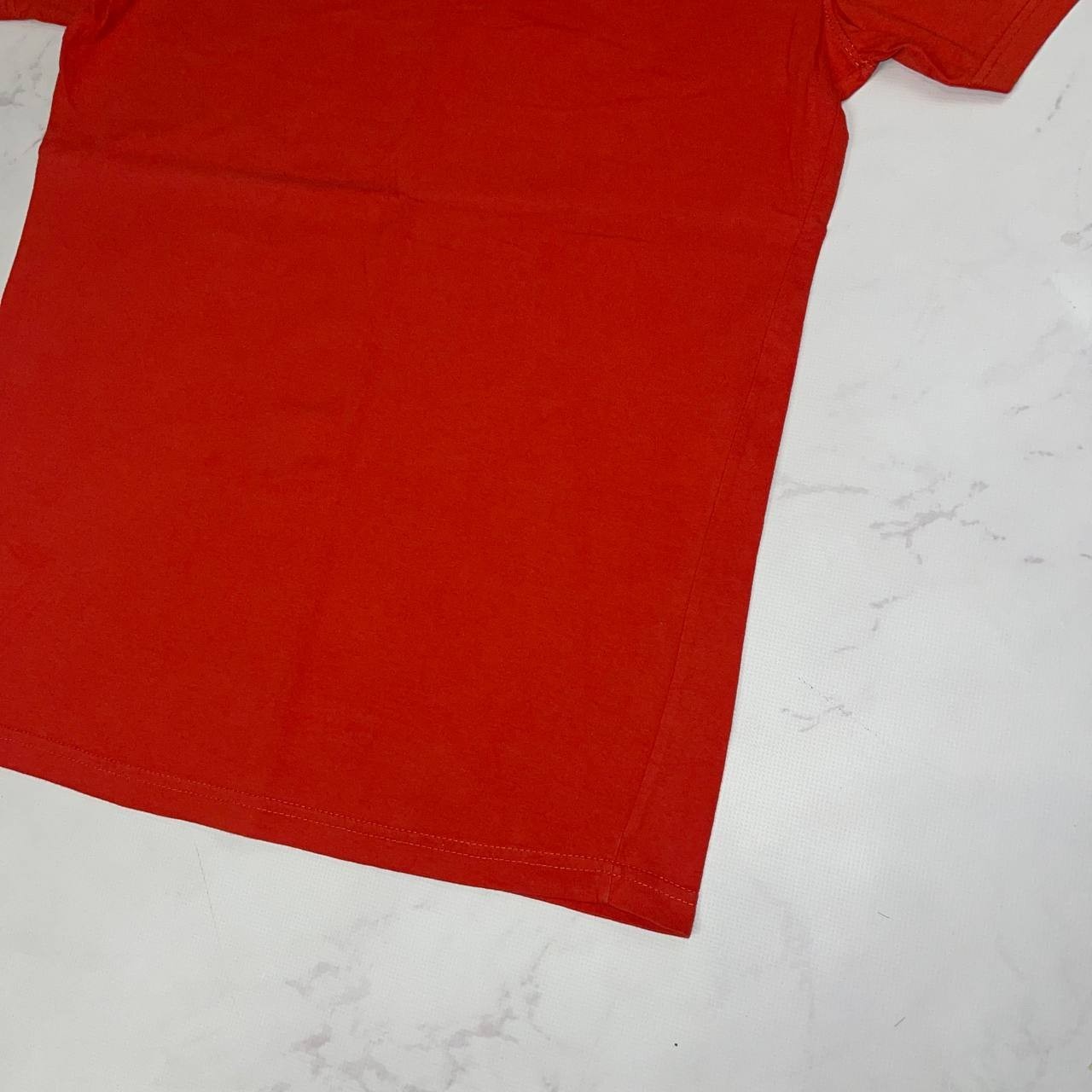 Vintage T-shirt Trussardi Big Logo Luxury tee Short Sleeve Red Size S