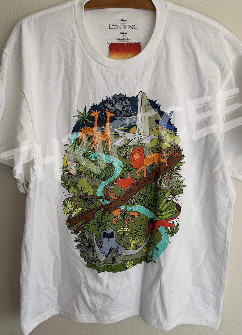 NWT L Lion King T-shirt Disney Cartoon 90s Movie Hyenas Scar Simba Large Rafiki