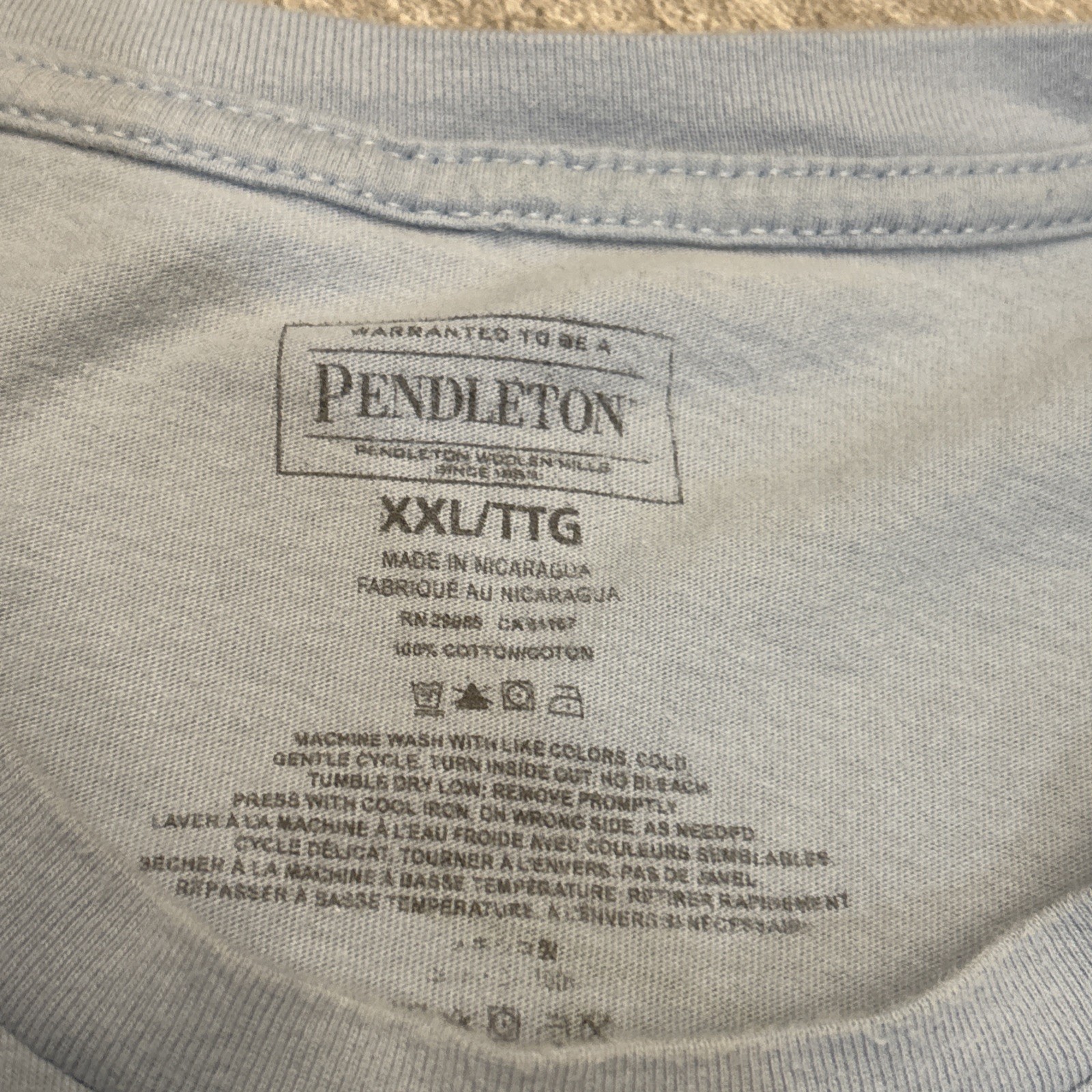 Pendleton Shirt Unisex Crewneck Glacier National Park Printed Graphic Tee 2XL