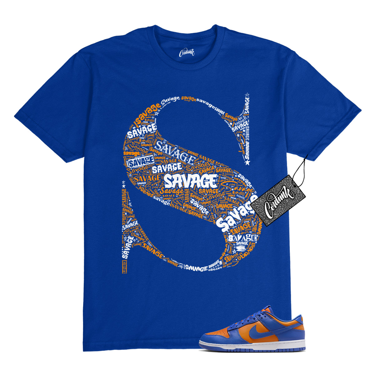 Dunk Knicks Team Royal Blue Orange Low Bright Ceramic T Shirt to Match SSAV