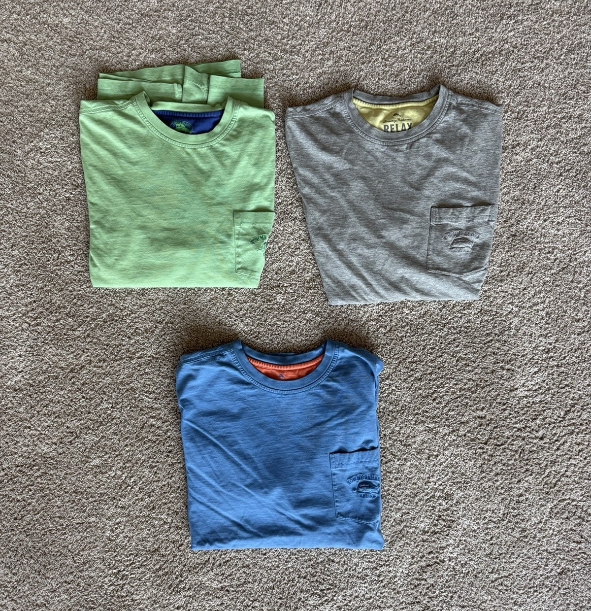 Tommy Bahama Relax Men’s Pima Cotton Pocket Logo Tee L Lot 3
