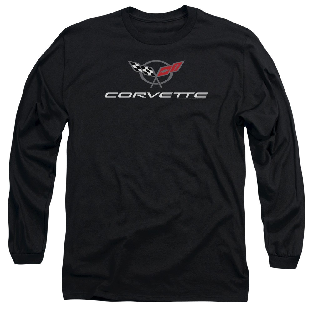 Chevrolet Corvette Modern Emblem Men’s Long Sleeve T-Shirt S-3XL Licensed Tee