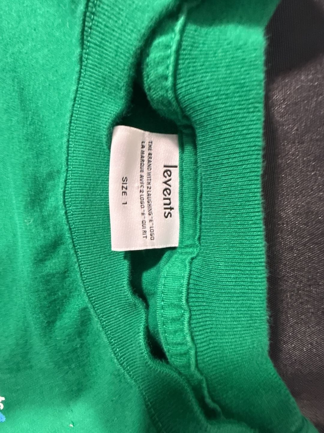Levents The Brand With 2 Laughing E Logo Green Graphic T-Shirt