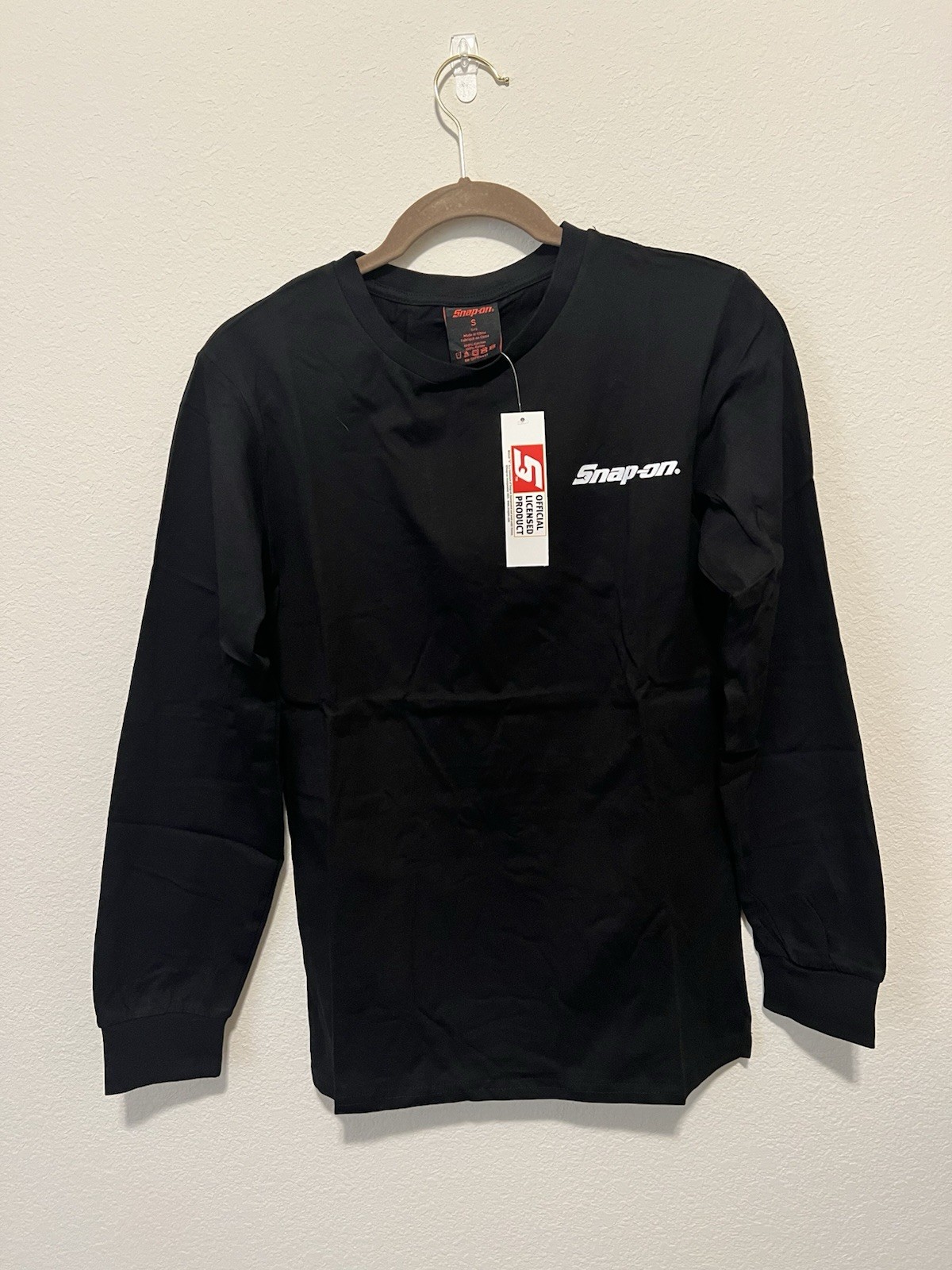 Snap-on Shirt Mens LARGE Black Long Sleeve 105 Years Anniversary Graphic