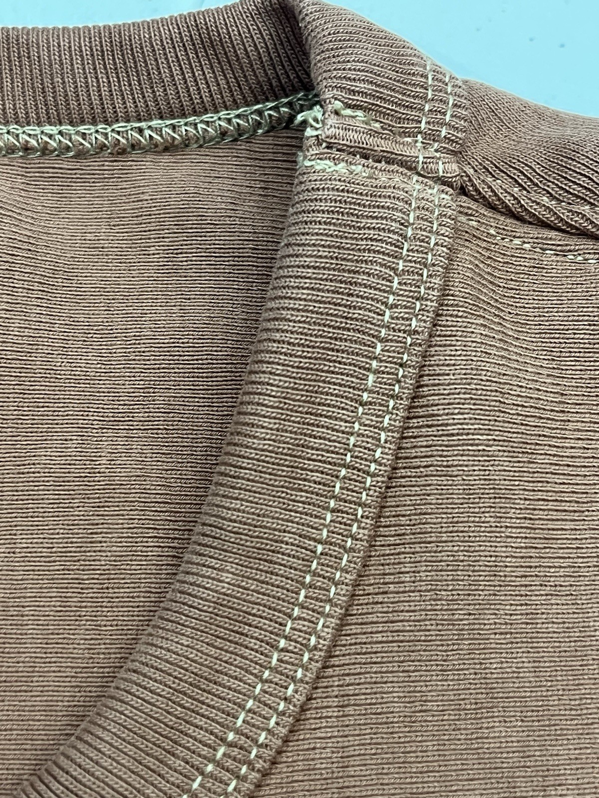 Taylor Stitch T Shirt Mens 44 Brown Heavyweight 100% Organic Cotton