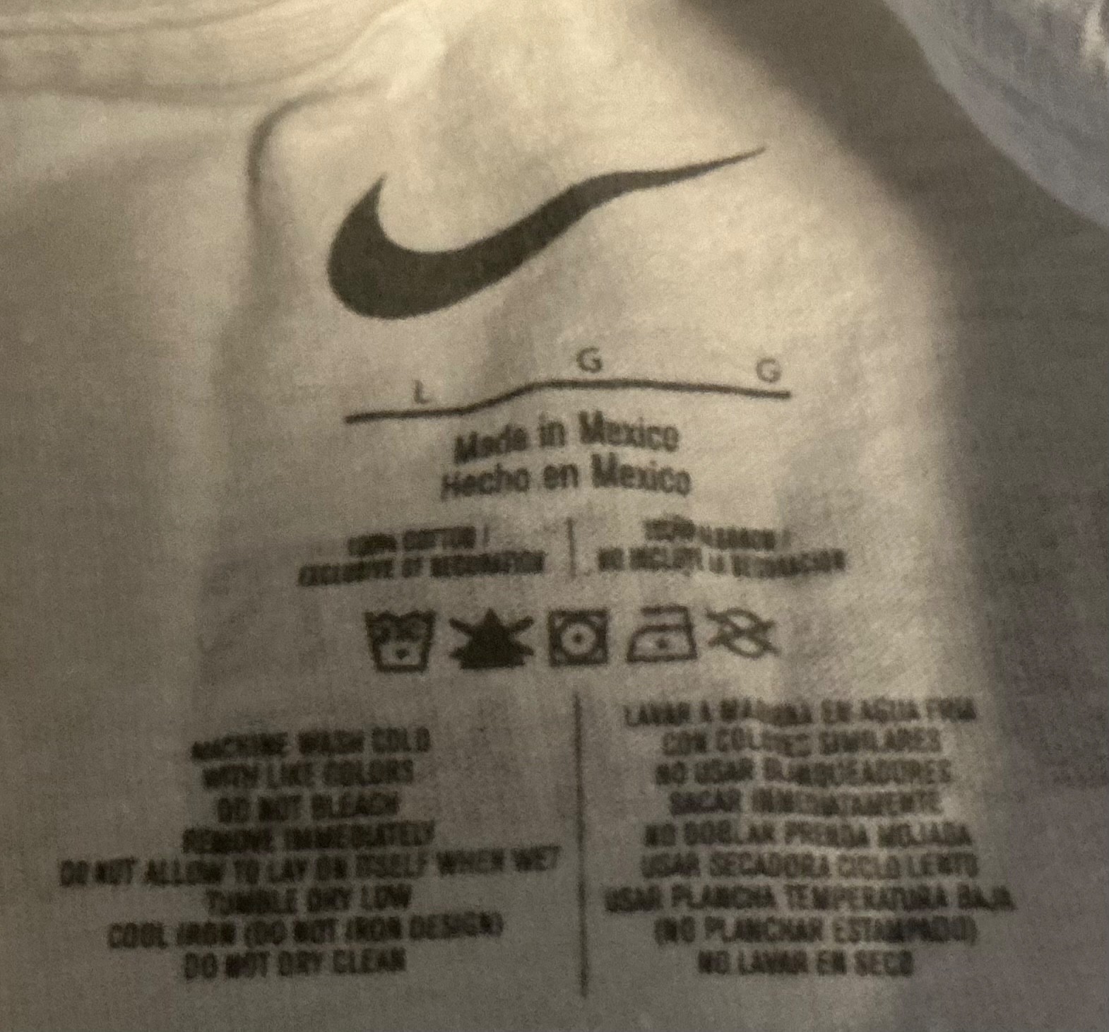 Nike Shirt Men Small White Solid Tennis Camp Tee Crew Neck Pullover Adult L G G