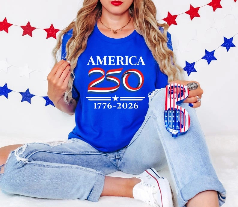 America 250 Family Shirt, Patriotic Matching Tee 1776-2026