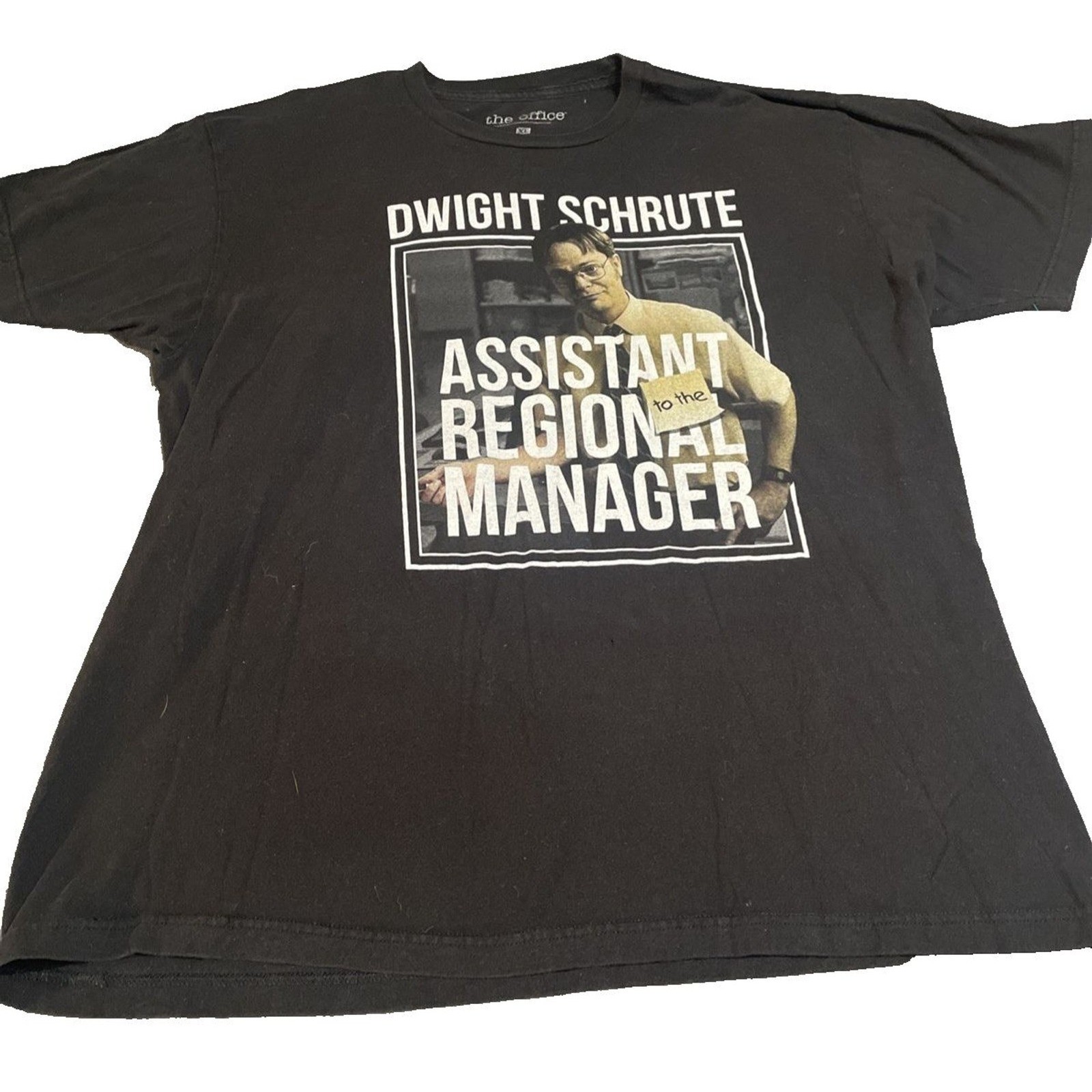 The Office Dwight Schrute T-Shirt Mens XL Black Assistant to the Manager