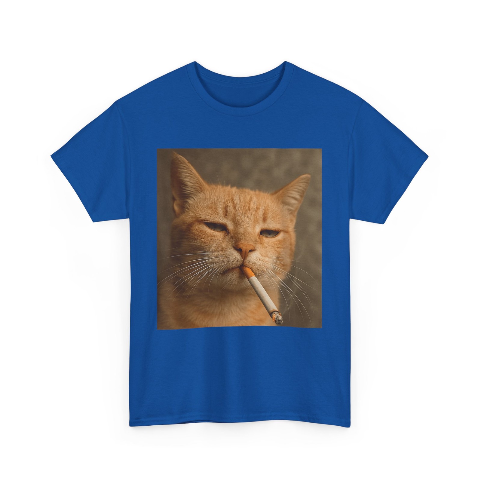Cat Meme Funny Shirt, Cat Smoking Cigarette Cat Lovers Women Men Shirt