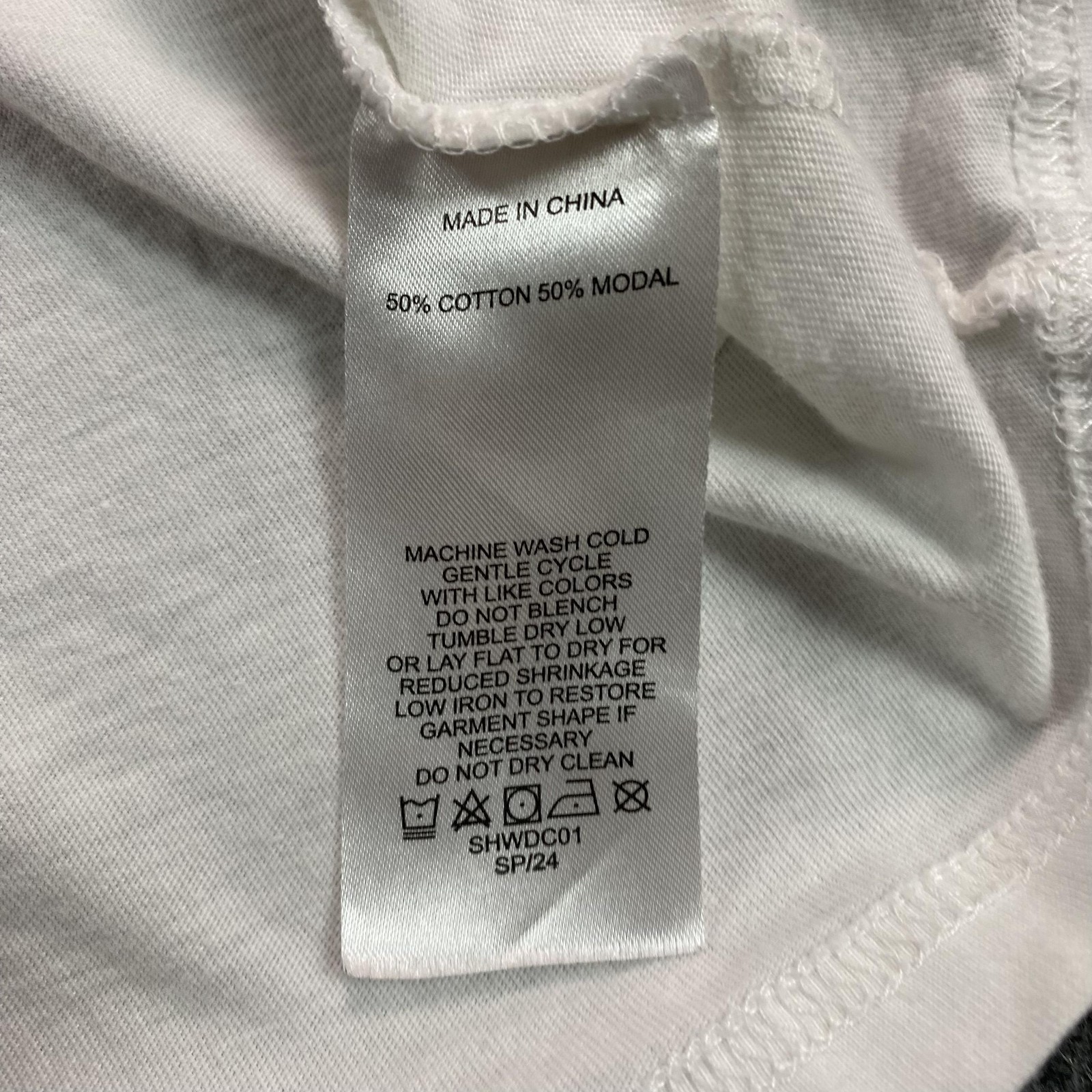 Quince Shirt Mens Large White Cotton Modal Crew Neck Tee Solid Basic Casual