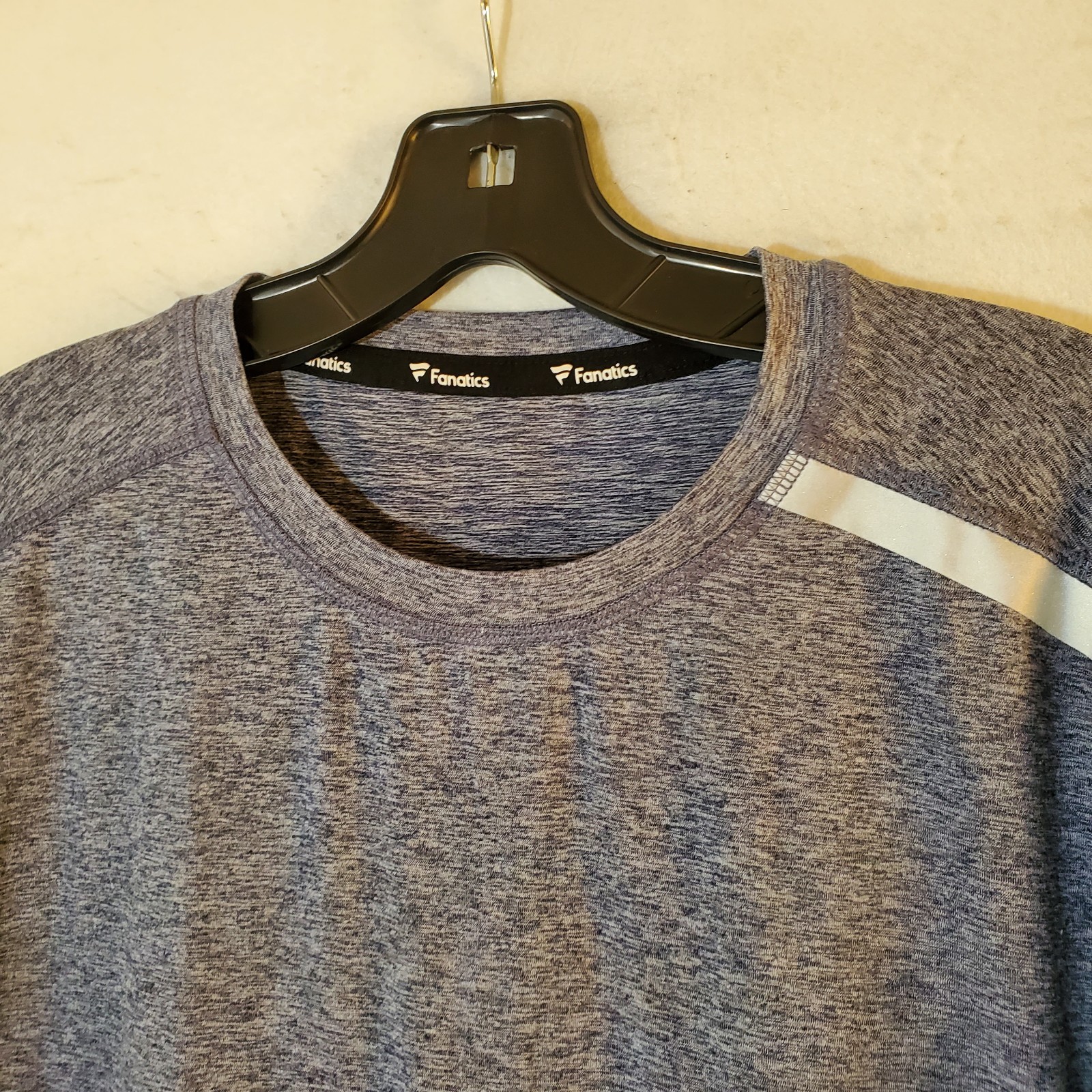 Fanatics Shirt Mens Large Tall Blue Heathered Tee Short Sleeve Performance LT